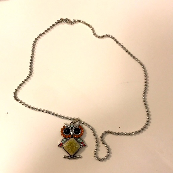 Indie owl crystal necklace - Picture 1 of 2